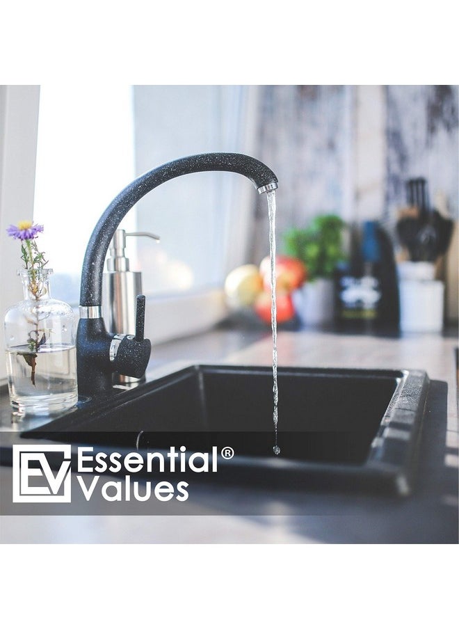 Essential Values Kitchen Sink Stopper (#STP-PL) - Black Plastic Sink Plug Drain Stopper - Replacement Garbage Disposal Stopper | Kitchen Sink Drain for Kohler, Insinkerator, & Waste King  - Image 4