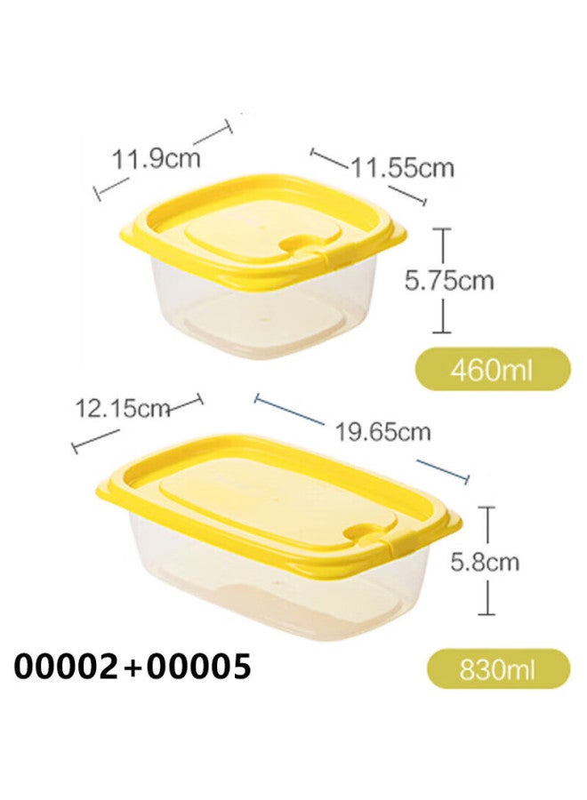 Chahua Refrigerator Fresh-keeping Box, Travel Picnic Box, Lunch Box, Dumpling Freezing Box, Sealed Box, Bento Box, Storage Box 6-piece Set