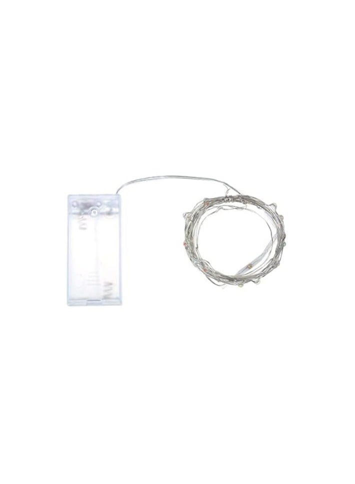 Generic Battery Fairy Lights Led String Lights with Timer 20LED Battery Operated String Lights Copper Wire Light for Indoor Outdoor Lighting Bedroom Wedding Decor Party Christmas Tree Decoration - Image 1
