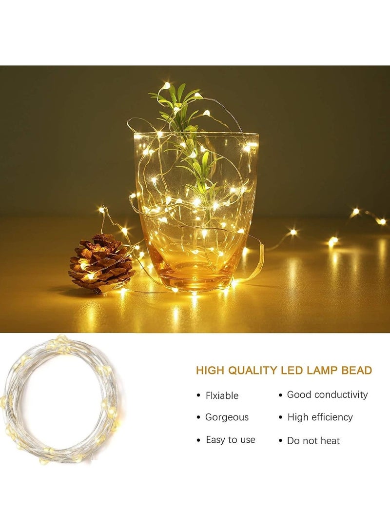 Generic Battery Fairy Lights Led String Lights with Timer 20LED Battery Operated String Lights Copper Wire Light for Indoor Outdoor Lighting Bedroom Wedding Decor Party Christmas Tree Decoration - Image 4