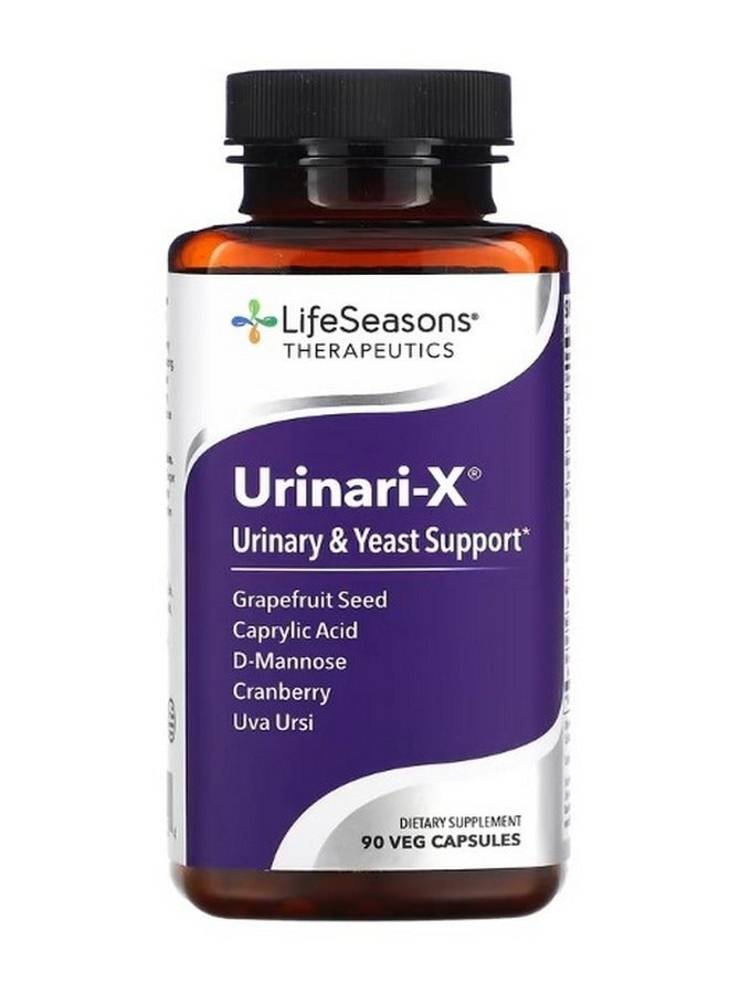 LifeSeasons Urinari X Urinary and Yeast Support 90 Veg Capsules - Image 1