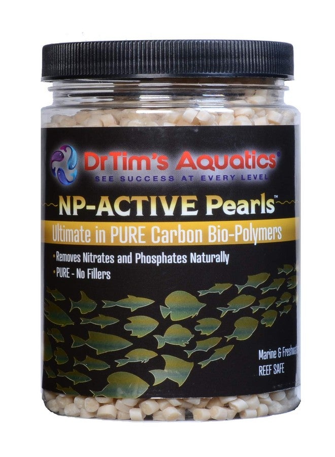 دي آر تيم أكواتيكز مفاعلات وسائط DrTim's Aquatics NP-Active Pearls لأحواض السمك - تزيل النترات والفوسفات، وتقضي على الطحالب في أحواض المياه المالحة والمياه العذبة وأحواض الشعاب المرجانية وأحواض الأسماك - طبيعية 100% - لأحواض سعة 50 جالونًا. - Image 2