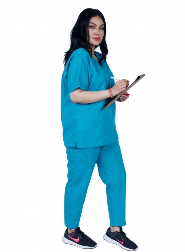 Kenzi Kenzi medical scrub set for unisex Dark turquoise 2  - Image 2