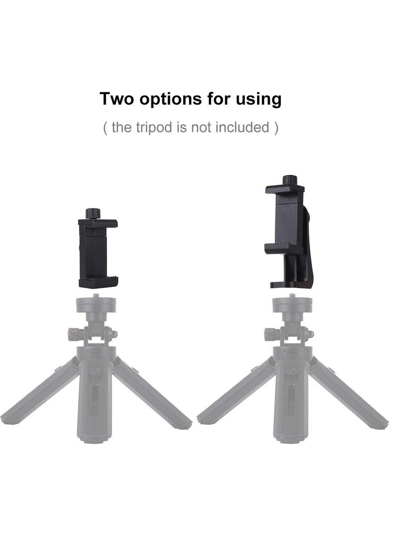 Generic - ripod Mount/Cell Phone Clipper Vertical Bracket Smartphone Clip Holder 360 Adapter For Mobile Cell Phone - Image 1