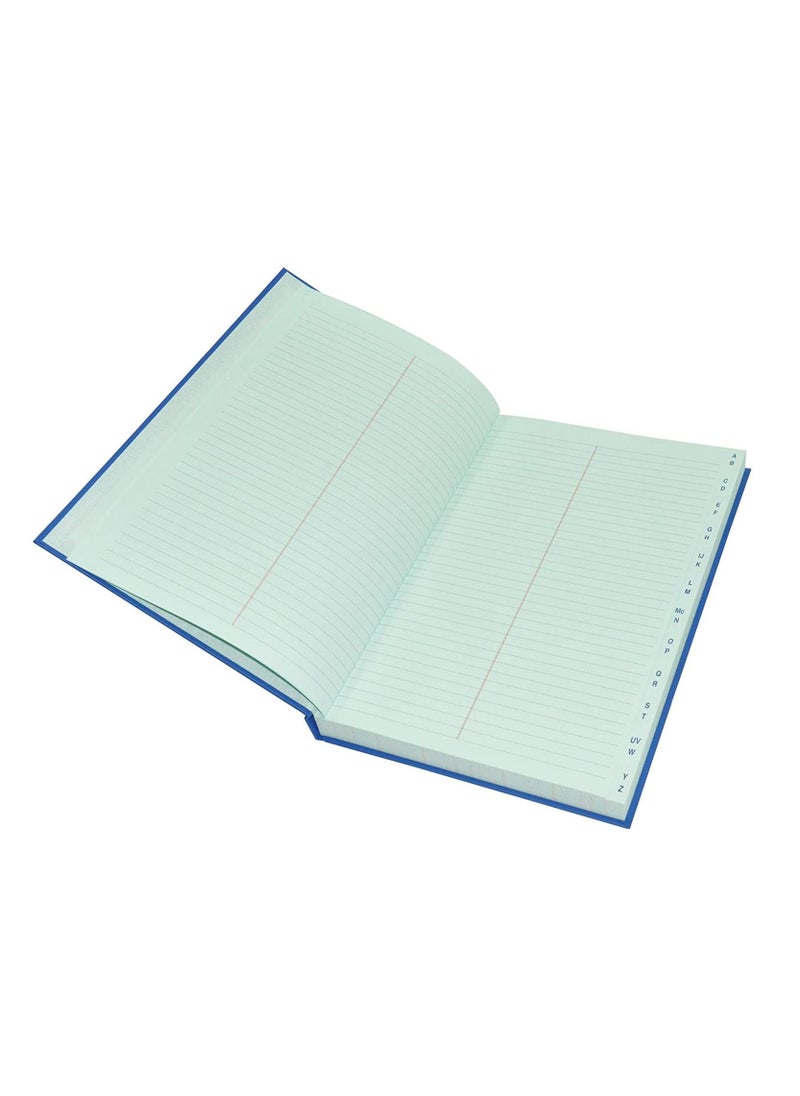 FIS - FIS Ledger Book, Azure Laid Ledger Paper, FS (210 x 330 mm) Size, 3 Quire - FSACLTC3Q73 - Image 1