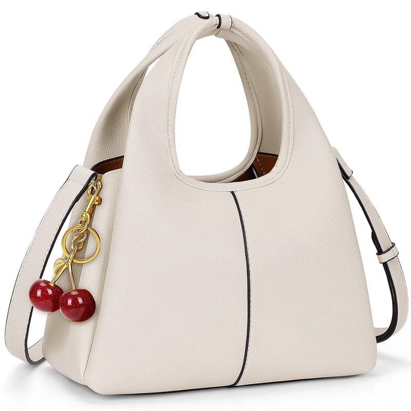 JQWSVE Women's Top Handle Handbag Small Satchel Bags Trendy Hobo Purse Crossbody Bag Faux Leather Shoulder Bag Satchel Purse - Image 1