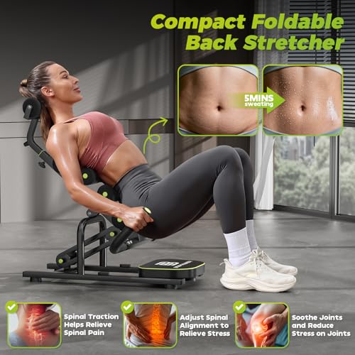 BODYWAKER Mini Inversion Chair for Back Pain Relief, Compact Foldable Back Stretcher with Spine Decompression, Full Back & Neck Stretch, Easy Assembly, 330 lbs Weight Capacity (Black) - Image 2