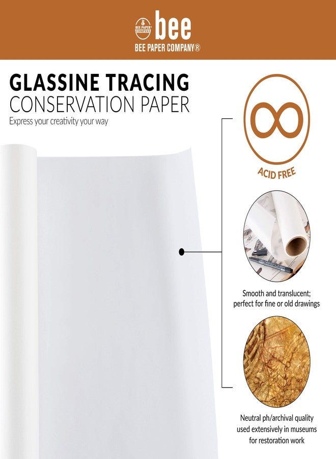 Bee Paper Company Bee Paper - 24" x 20 Yards White Glassine Tracing Roll - Image 5