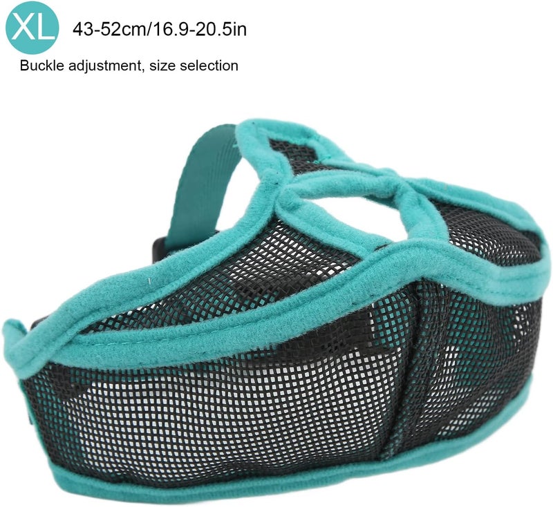 SUNGOOYUE Dog Muzzle, Breathable Mesh Muzzle with Adjustable Straps for Short Snouted Dogs, Comfortable Design Ideal for Training and Grooming French Bulldogs Pugs Terriers (XL) - Image 2