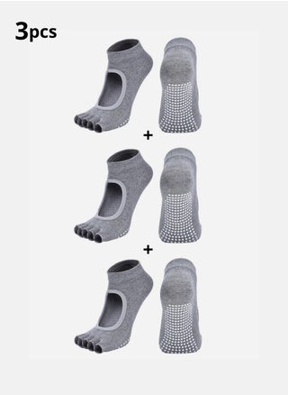 3 pairs of gray socks