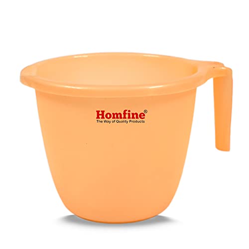 Homfine Combo Set of 3Pcs 1ltr Frosty Bath Mug for Multipurpose Use in Home, Kitchen (3U, Plastic, 1000ml) - Image 3