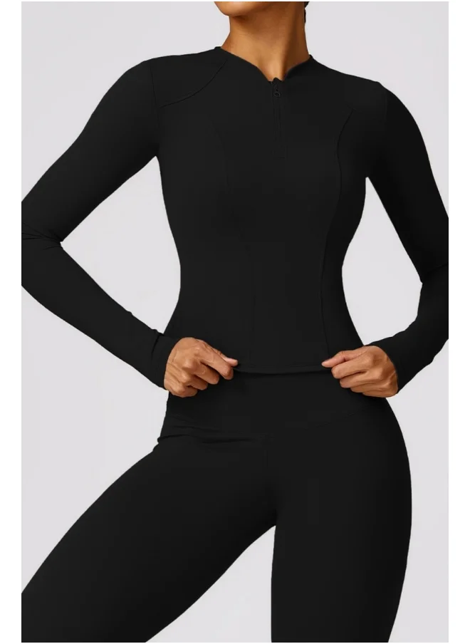كون.يوغا KAWN YOGA Fitted Light Sweatshirt