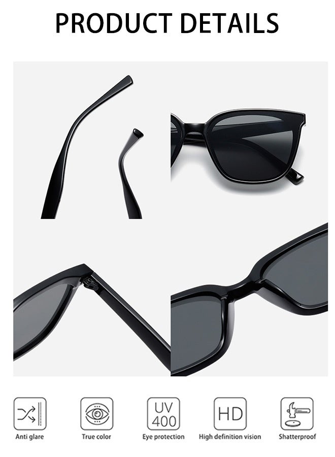 CIKJUK TR Sunglasses Men Women Fashion UV400 Protection Sun Glasses  Design Men's Women's Sunglass Trendy Sun Glas Travel Driving Shades Daily life Eyewear Black - Image 4