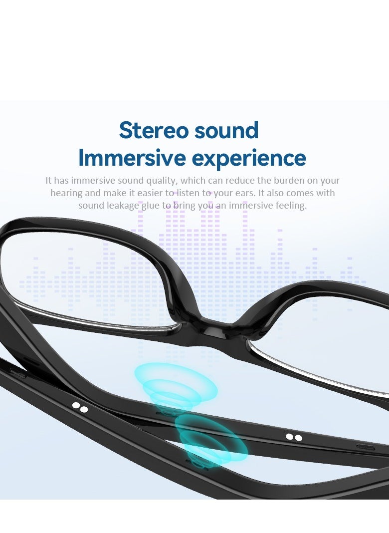 GULFLINK Smart Glasses For Men Bluetooth Glasses With Voice Assistant Bluetooth Sunglasses For All Smart Bluetooth Devices Black  - Image 3