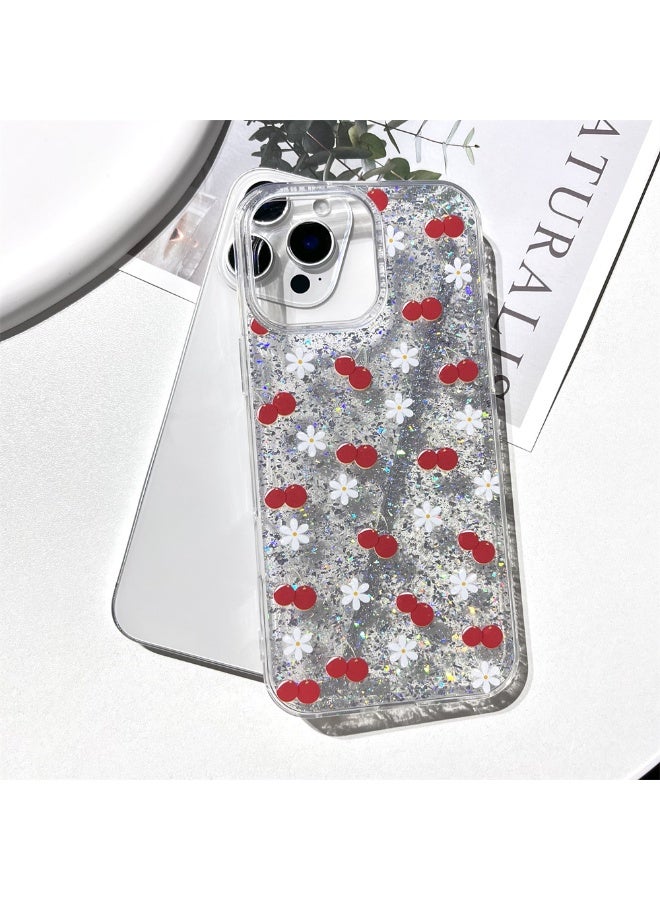 NIBEMINENT Cherry Blossoms Protective TPU Case Cover For iPhone 16 Plus Clear - Image 1