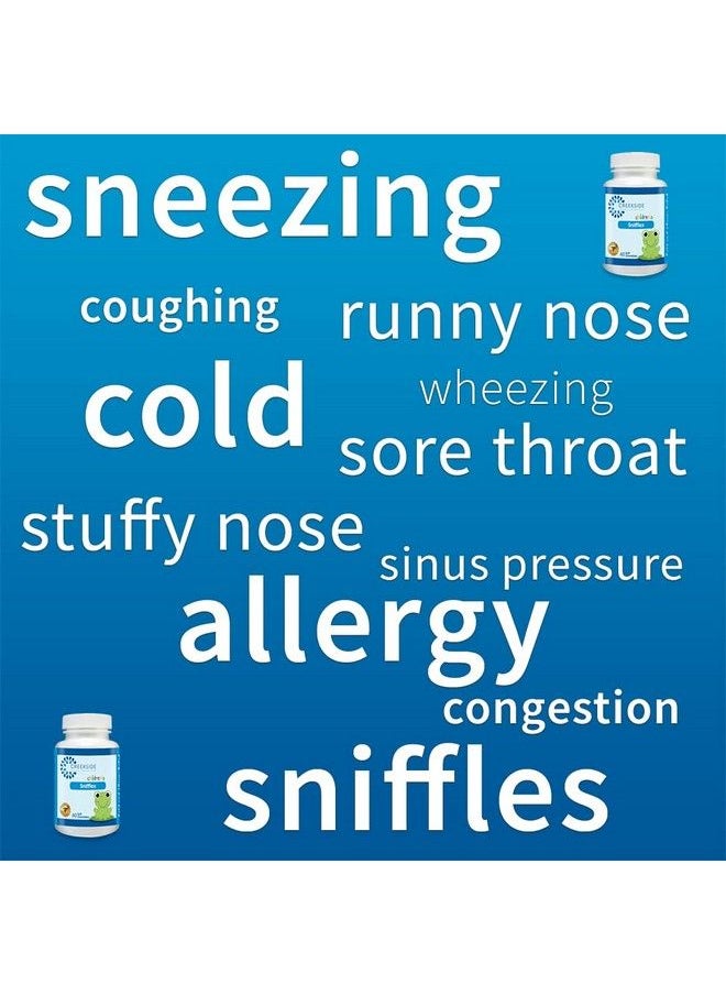Creekside Natural Therapeutics - Creekside Naturals Snifflex Cold And Allergy Relief For Children With Elderberry For Immune Support Pediatrician Formulated With Nac Quercetin And Bromelain Zero Sugar Vegan 60 Soft Chewables - Image 1