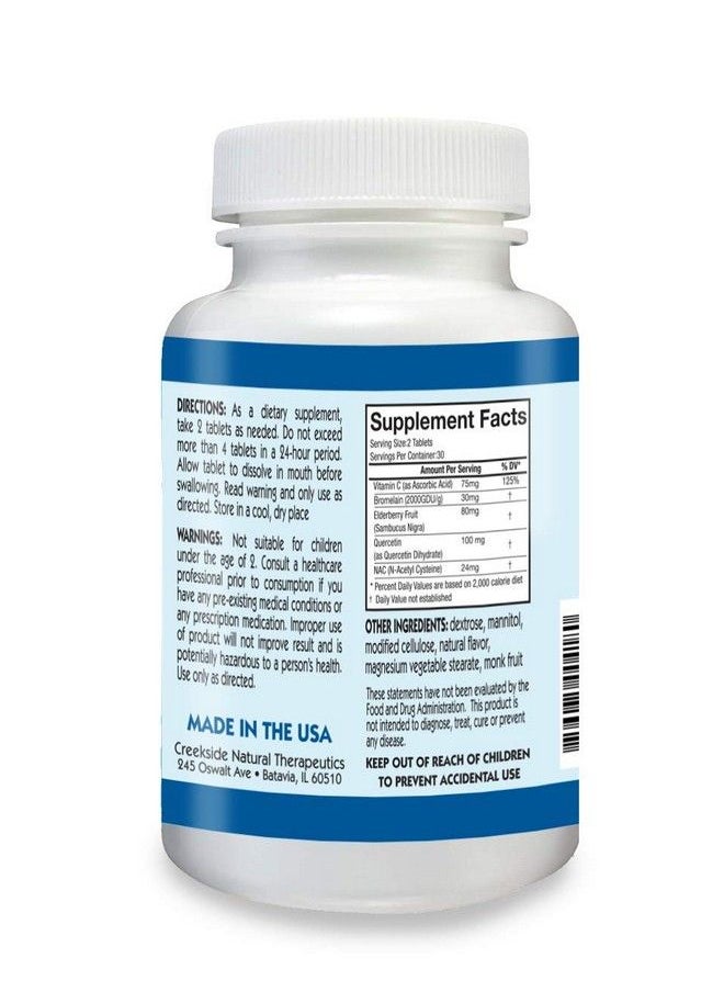 Creekside Natural Therapeutics - Creekside Naturals Snifflex Cold And Allergy Relief For Children With Elderberry For Immune Support Pediatrician Formulated With Nac Quercetin And Bromelain Zero Sugar Vegan 60 Soft Chewables - Image 1