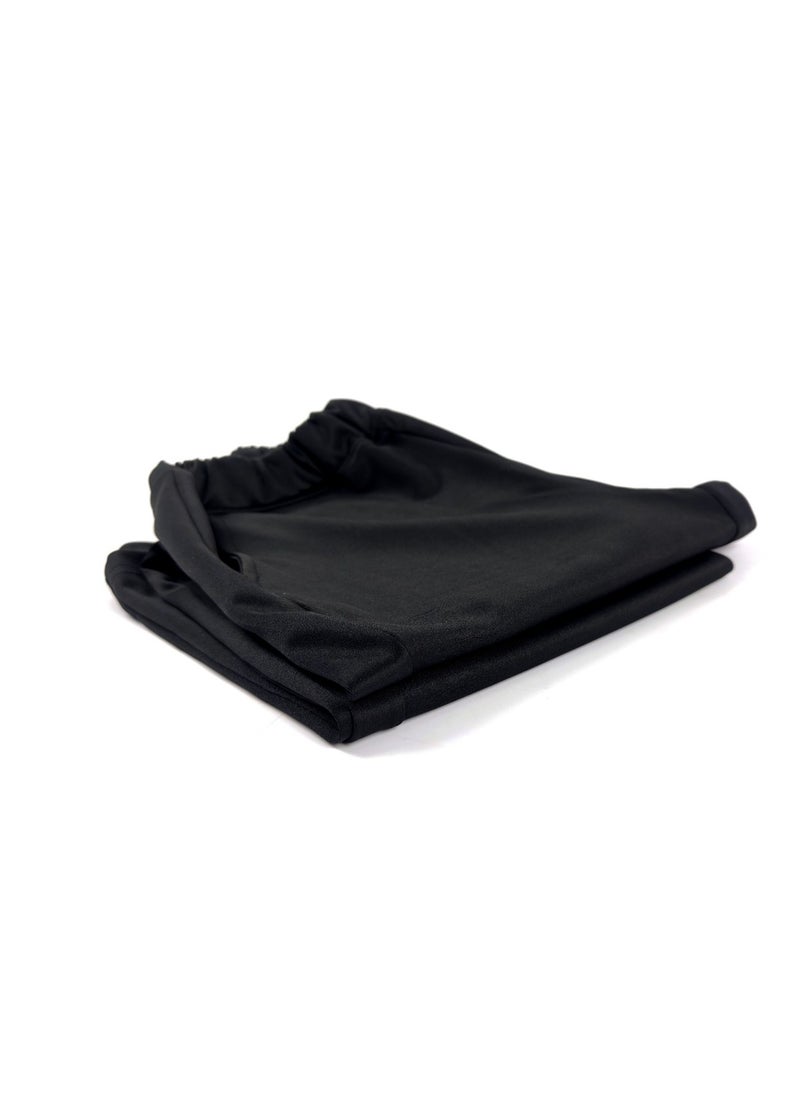 Generic " Step out with confidence and elegance with these wide-leg black sports leggings "(4XL)  - Image 1
