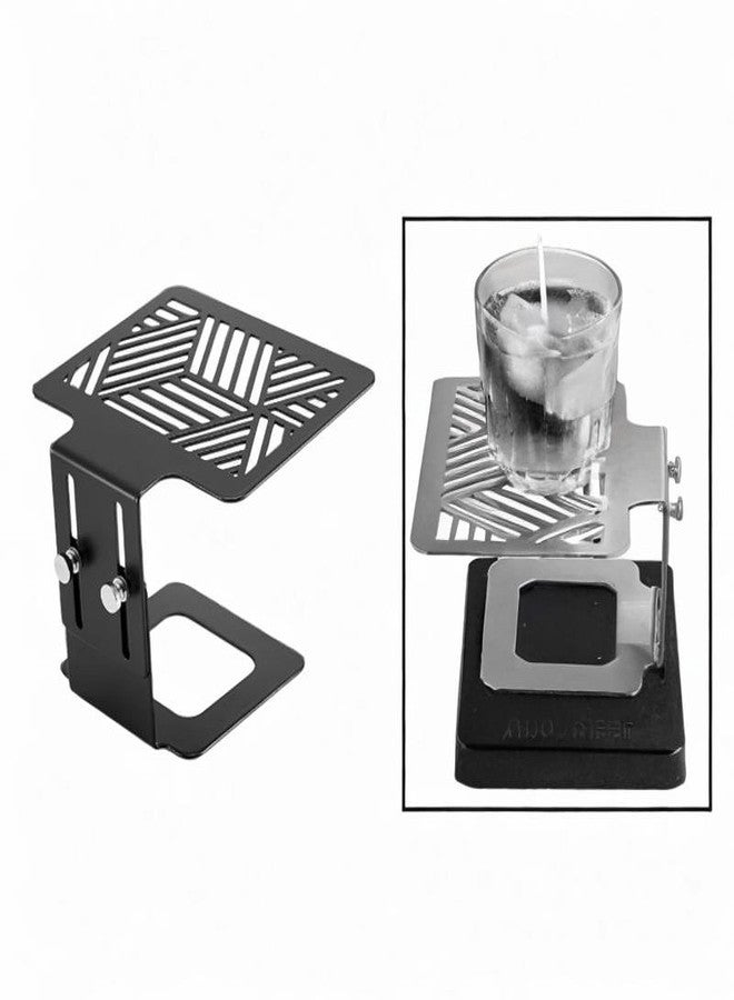 IEUDNS Coffee Scale Stand Coffee Weighing Holder Adjustable Height Professional Anti Slip Base Extraction Rack for Coffee Extraction, Black - Image 3