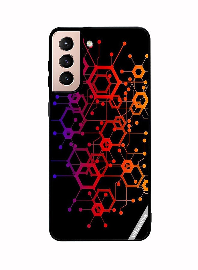 VR CREATIVE Protective Case Cover For Samsung Galaxy S21 Plus 5G Abstract Circuit Board Design Multicolour - Image 1