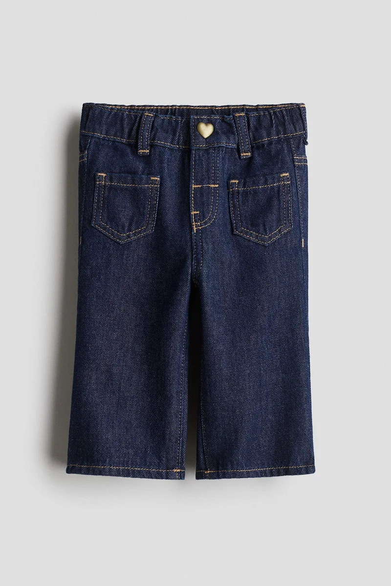 اتش اند ام جينز بتصميم ساق بحافة واسعة