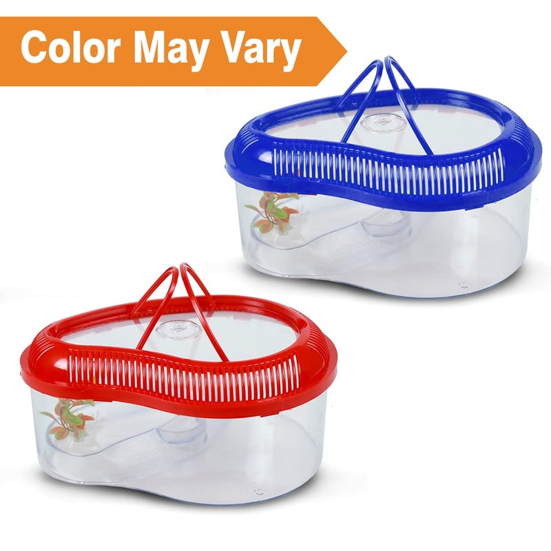 JAINSONS Turtle House Reptile Carrier with Cover and Handle (Colour May Vary, Small) - Image 4