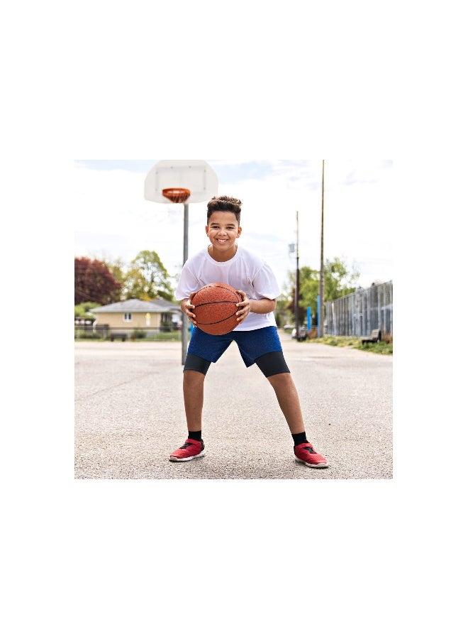 Youth Boys Compression Shorts with Side Pockets - Performance Base Layer Athletic Underwear for Basketball, Baseball, Soccer, and Gym - Activewear 3-Pack in Medium Size (3 Colors) - Image 3