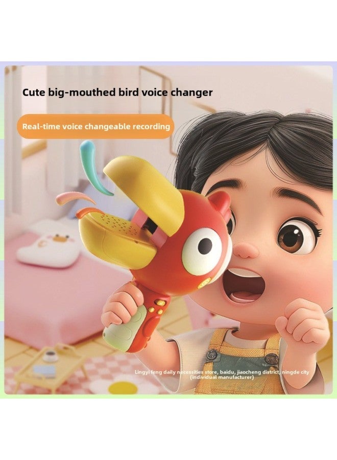 Peco Peco Voice Changer Cartoon Imitation Tongue Learning Machine Creative Repeater Children Baby Learn To Talk Color Box-Color:[voice-changing Big-mouthed Red Bird] Chinese Color Box  - Image 2