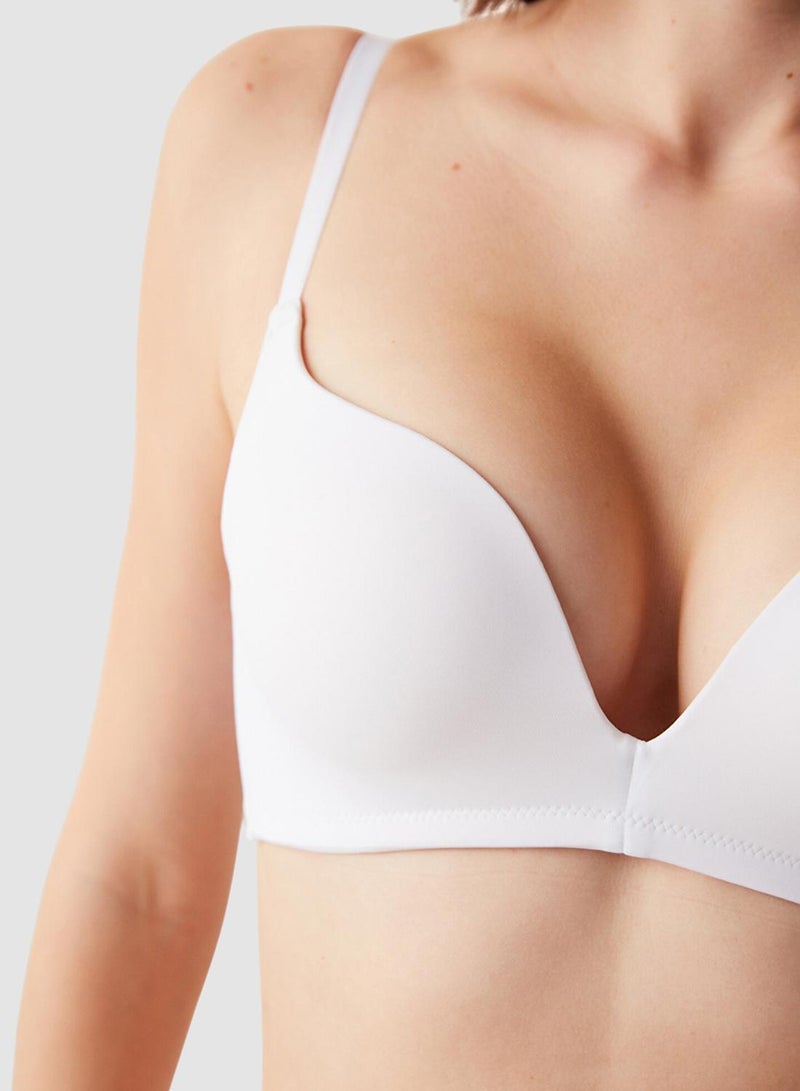 Penti Underwire Decollete White Push Up Bra - Image 3