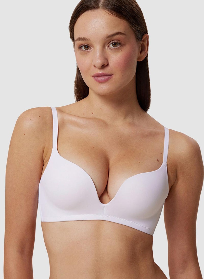 Penti Underwire Decollete White Push Up Bra - Image 2