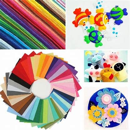 CANVASS قماش غير منسوج من الفelt 40 قطعة بسماكة 1 مم قماش بوليستر لمشاريع الحرف اليدوية 15x15 سم - Image 1