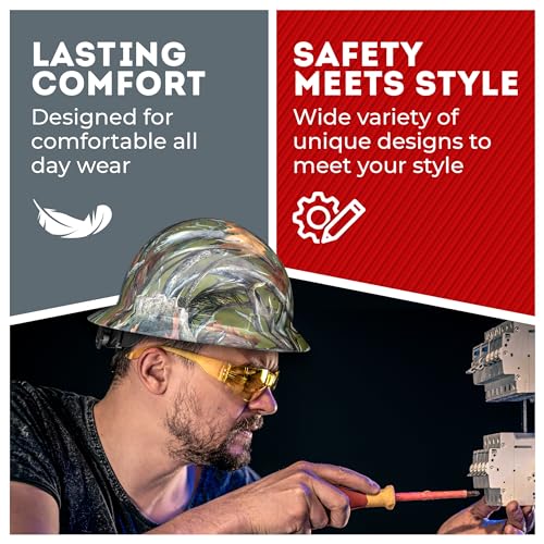 Acerpal Updated Full Brim Hard Hat, Forest Fall Camo Gloss, Padded, OSHA Construction Safety Approved Hardhats, Hard Hats for Men, Cascos De Construccion Helmet. - Image 5