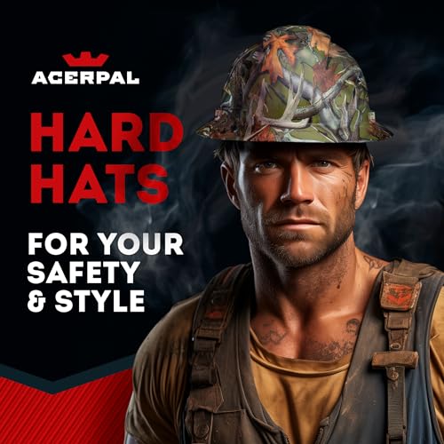 Acerpal Updated Full Brim Hard Hat, Forest Fall Camo Gloss, Padded, OSHA Construction Safety Approved Hardhats, Hard Hats for Men, Cascos De Construccion Helmet. - Image 2