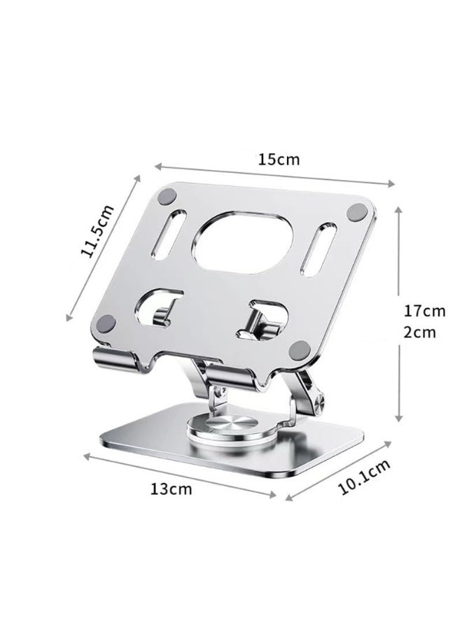 Adjustable Laptop Stand for Desk, 360° Rotating Laptop Riser for MacBook, Ergonomic Computer Stand, Notebook Stand Secure Stop (Grey) - Image 5