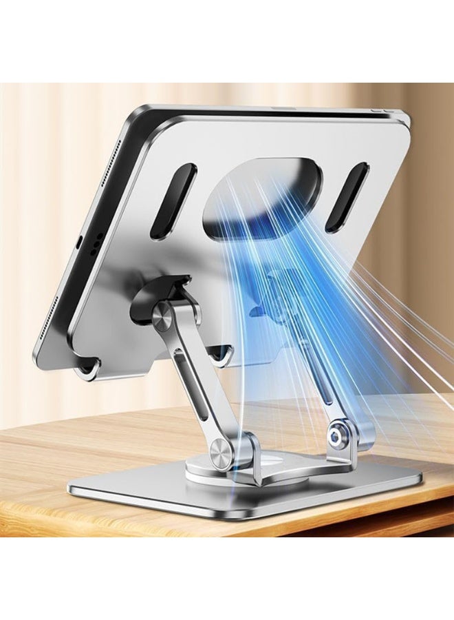 Adjustable Laptop Stand for Desk, 360° Rotating Laptop Riser for MacBook, Ergonomic Computer Stand, Notebook Stand Secure Stop (Grey) - Image 3