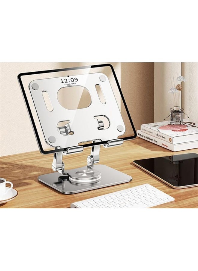 Adjustable Laptop Stand for Desk, 360° Rotating Laptop Riser for MacBook, Ergonomic Computer Stand, Notebook Stand Secure Stop (Grey) - Image 2