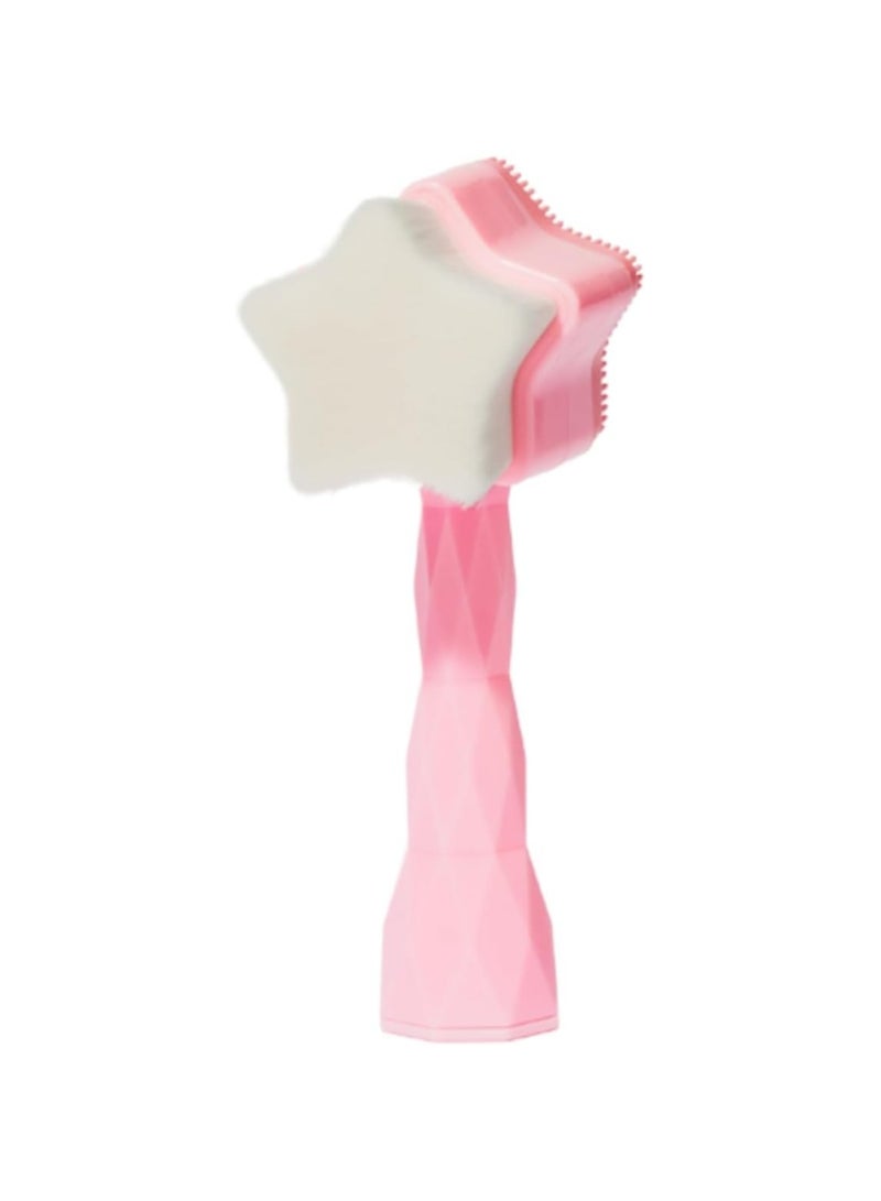 Loquat 1pcs All Star Face Brush -Manual Facial Cleansing Brush, 2-in-1 Skin Care face Brush, Silicone Facial Scrubber Manual Dual Face Wash Brush for Deep Pore Exfoliation Massaging Skin Exfoliator - Image 1