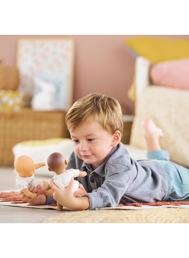 Corolle Corolle Mini Calin Bunnies Baby Doll - Small 8" Soft Body with Blue Eyes and Bunny Pattern Outfit, Vanilla-Scented, Easy to Hold - for Kids Ages 18 Months and up  - Image 5