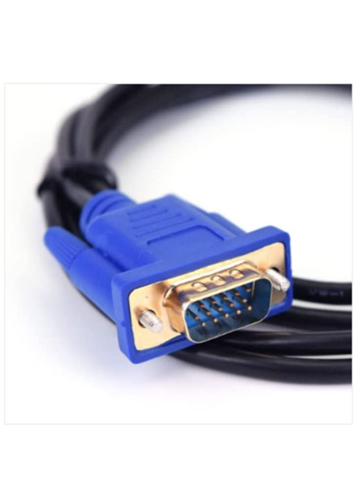 Ntech كابل محول فيديو NTECH HDMI ذكر إلى VGA ذكر DB15 15 دبوس مطلي بالذهب يدعم تحويل الإشارة بدقة 1080 بكسل كاملة من مدخل HDMI للكمبيوتر المحمول HDTV إلى مخرج VGA 1.8 متر/6 قدم أسود - Image 5