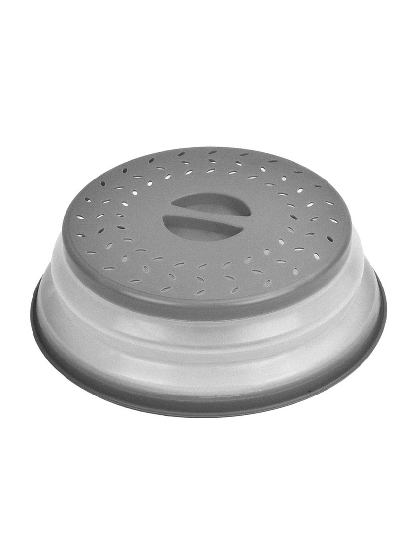 2 Pack Microwave Splatter Cover Vented Collapsible Microwave Food Cover With Easy Grip Handle Dishwasher-Safe BPA-Free Silicone&Plastic 10.5 Round - Image 1