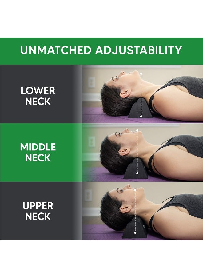 Lumia Wellness - Cervical Orthotic Traction Block | Firm | Spinal & Neck Alignment | 3-Height Adjustable Design | Cervical Traction Device & Neck Stretcher - Image 1