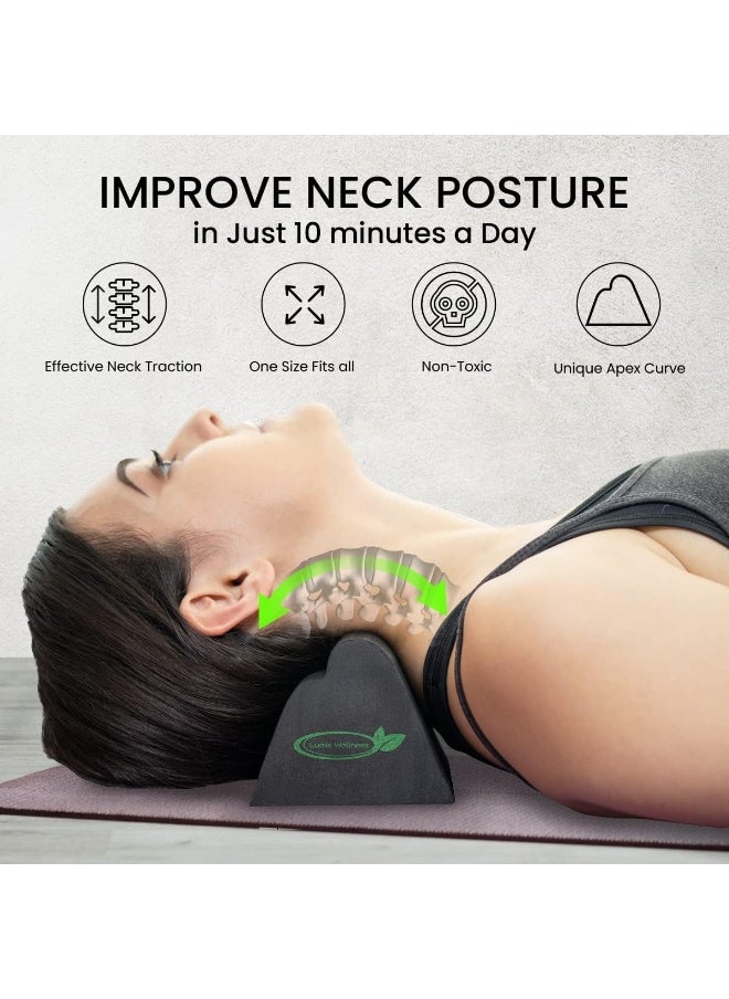 Lumia Wellness - Cervical Orthotic Traction Block | Firm | Spinal & Neck Alignment | 3-Height Adjustable Design | Cervical Traction Device & Neck Stretcher - Image 1