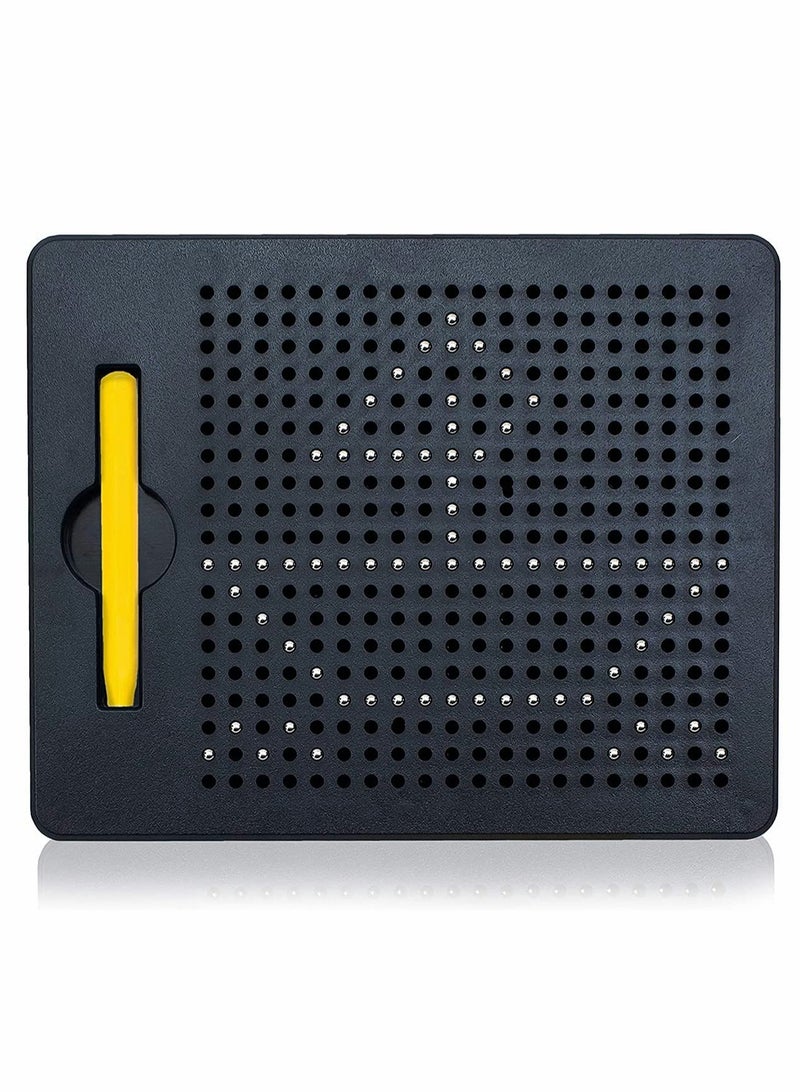 Excefore Magnetic Drawing Board for Toddlers with Beads and Drawing Stylus Toy Gift for Kids Road Trip Activities Fun Doodle Tablet Improves Fine Motor Skills - Image 1