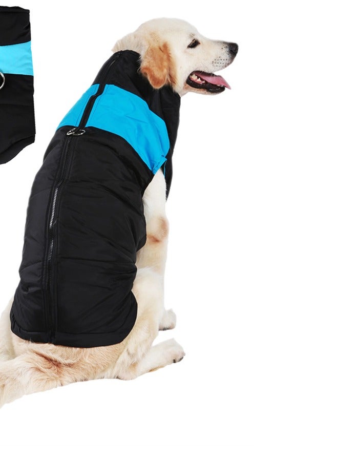 Loquat Squality Pet Padded Vest Thickened Waterproof Windproof Clothing Blue - Image 1