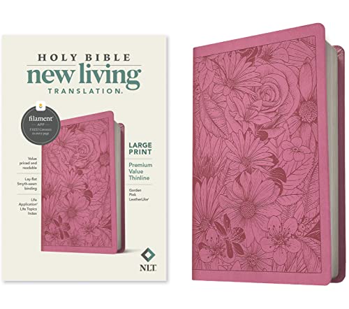 Nlt Large Print Premium Value Thinline Bible Filament 