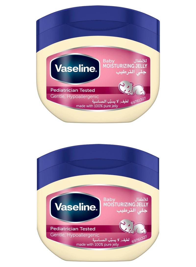 Vaseline Baby Moisturizing Jelly 2*250 ml (pack of 2)