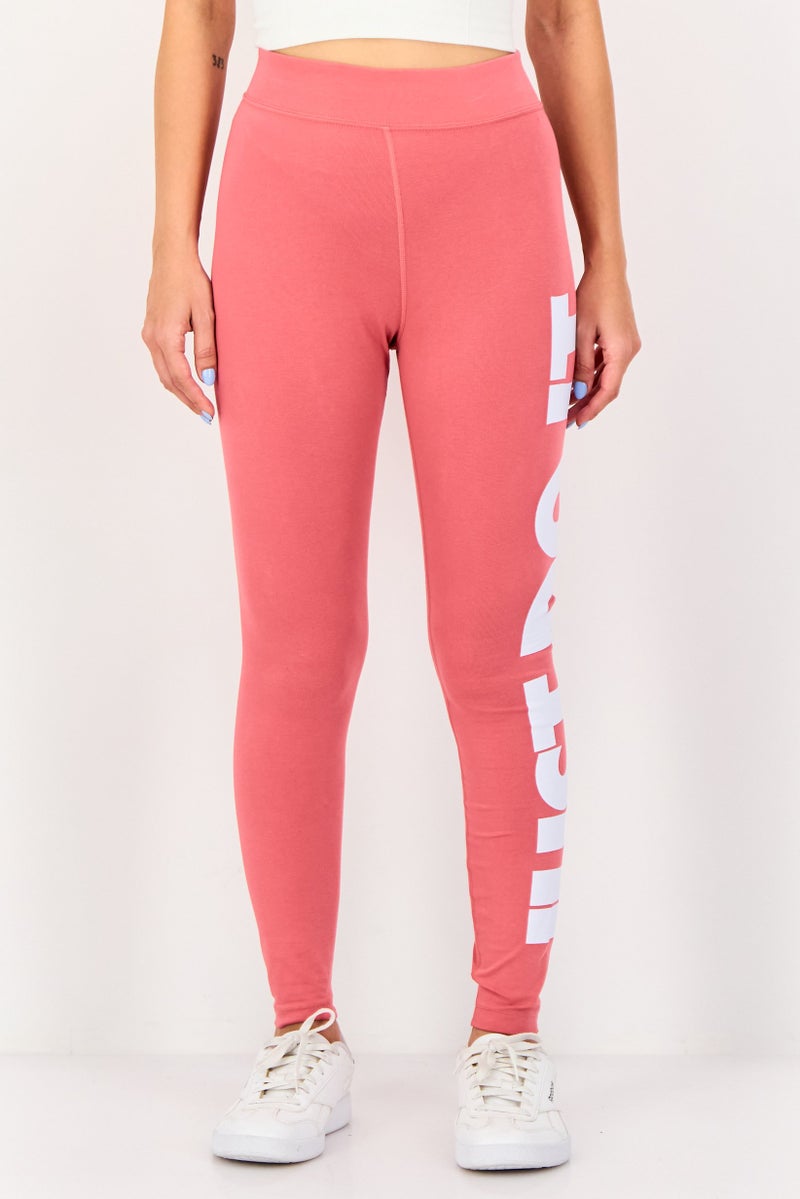 Nike Women Tight Fit Pull On Outdoor Leggings, Dark Pink - Image 1