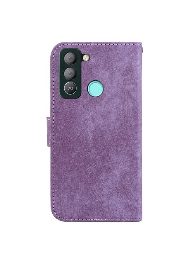 erorex Case For Tecno Pop 5 LTE BD4 Little Tiger Embossed Leather Phone Case - Image 3