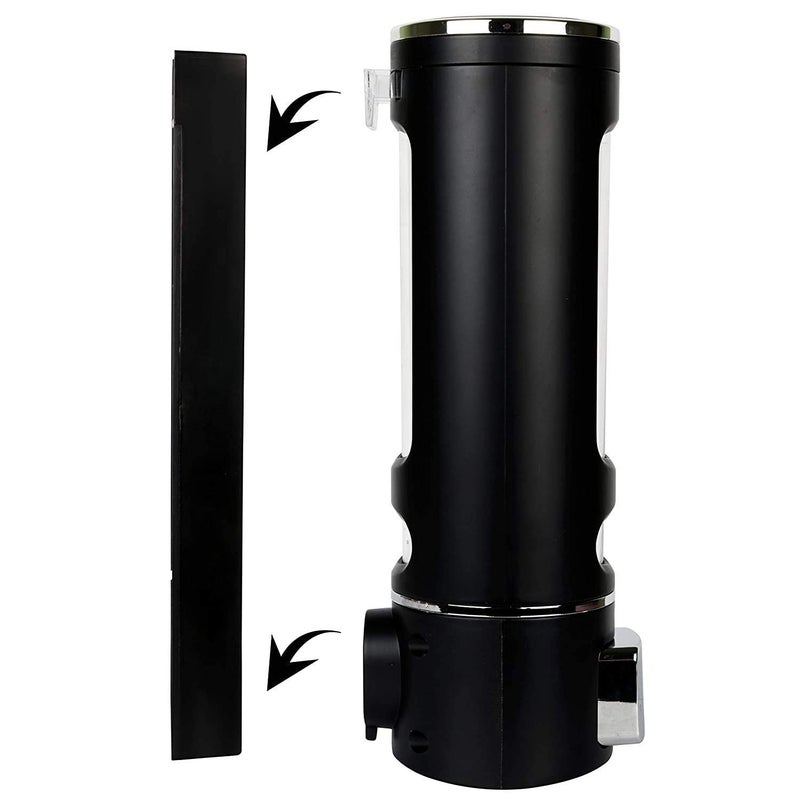 SELLZY ABS Plastic Wall Mounted Liquid Shampoo/Conditioner/Handwash/Lotion/Gel Soap Dispenser for Bathroom Kitchen (400ml) | Black, (Pack of 2) - Image 4