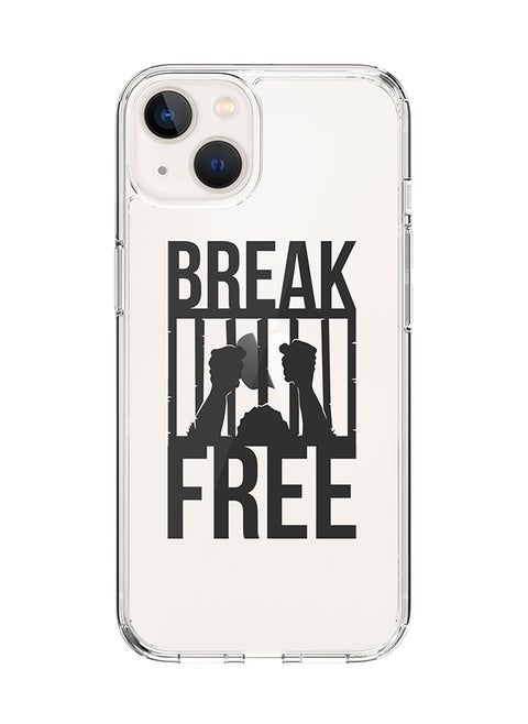 Classic Clear Case for Apple iPhone 15 Hybrid Soft Case Flexible Edges Anti Drop TPU PC Gel Thin Transparent Cover [ Designed for Apple iPhone 15 ] - Break Free